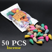 Load image into Gallery viewer, Resin Mountain Shape Smoke Waterfall Backflow Incense Burner Censer Holder Decor