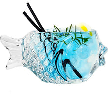 Load image into Gallery viewer, Creative 3D Transparent Fish Shape Bar Cocktail Glass