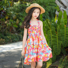 Load image into Gallery viewer, Children's Clothing Foral Beach Dress