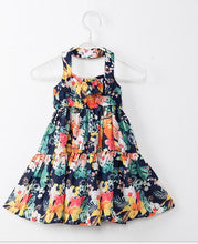 Load image into Gallery viewer, Children's Clothing Foral Beach Dress