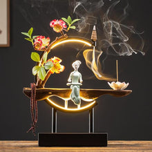 Load image into Gallery viewer, Handmade Waterfall Backflow Incense Burner with Flower Censer