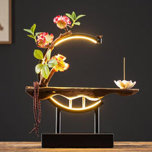 Load image into Gallery viewer, Handmade Waterfall Backflow Incense Burner with Flower Censer