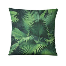 Load image into Gallery viewer, Tropical Palm Leaf  Decorative Throw Pillow 45*45cm