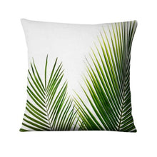 Load image into Gallery viewer, Tropical Palm Leaf  Decorative Throw Pillow 45*45cm