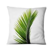 Load image into Gallery viewer, Tropical Palm Leaf  Decorative Throw Pillow 45*45cm