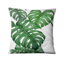 Load image into Gallery viewer, Tropical Palm Leaf  Decorative Throw Pillow 45*45cm