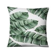 Load image into Gallery viewer, Tropical Palm Leaf  Decorative Throw Pillow 45*45cm