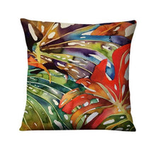 Load image into Gallery viewer, Tropical Palm Leaf  Decorative Throw Pillow 45*45cm