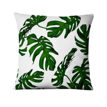 Load image into Gallery viewer, Tropical Palm Leaf  Decorative Throw Pillow 45*45cm