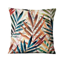 Load image into Gallery viewer, Tropical Palm Leaf  Decorative Throw Pillow 45*45cm