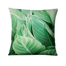Load image into Gallery viewer, Tropical Palm Leaf  Decorative Throw Pillow 45*45cm