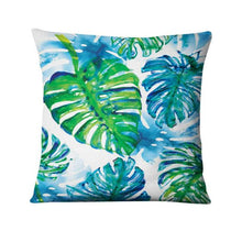 Load image into Gallery viewer, Tropical Palm Leaf  Decorative Throw Pillow 45*45cm