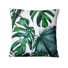 Load image into Gallery viewer, Tropical Palm Leaf  Decorative Throw Pillow 45*45cm