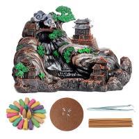 Load image into Gallery viewer, Handmade Waterfall Backflow Incense Burner with Flower Censer