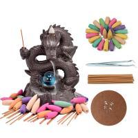 Load image into Gallery viewer, Handmade Waterfall Backflow Incense Burner with Flower Censer