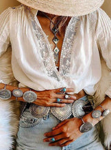 Load image into Gallery viewer, Boho Chic Lace Inserted Tunic