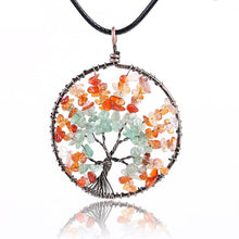 Load image into Gallery viewer, Tree of Life Chip Natural Stone Necklace & Pendants