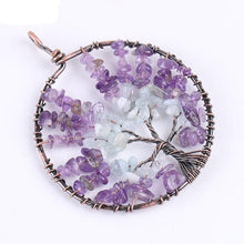 Load image into Gallery viewer, Tree of Life Chip Natural Stone Necklace & Pendants