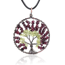 Load image into Gallery viewer, Tree of Life Chip Natural Stone Necklace & Pendants