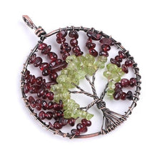 Load image into Gallery viewer, Tree of Life Chip Natural Stone Necklace & Pendants