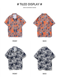 Seaside Hawaiian Loose Print Shirt