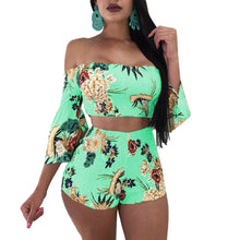 Load image into Gallery viewer, Two-piece Stretchy Summer Romper