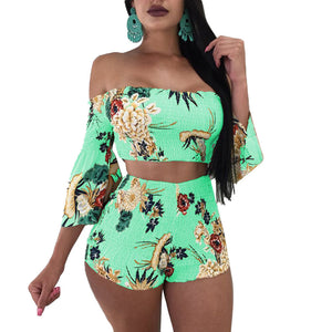 Two-piece Stretchy Summer Romper