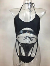 Load image into Gallery viewer, Cage Waste Black Bikini