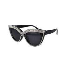 Load image into Gallery viewer, Designer Rhinestone Accent Cat Eye Sunglasses