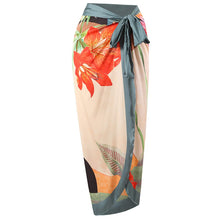 Load image into Gallery viewer, Tropical Print Swimsuit and Matching Sarong