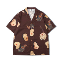 Load image into Gallery viewer, High Street Hawaiian Casual Floral Shirt Face Full