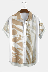 Hawaiian Shirt For Men 3d Light Color Short Sleeve