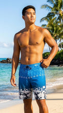 Load image into Gallery viewer, Hawaiian Island Creations (HIC) 20" Digital Coast 8 Way Stretch Boardshorts