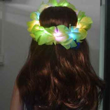 Load image into Gallery viewer, LED Glowing Hawaiian Lei Headband