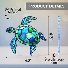 Load image into Gallery viewer, Sea Turtle Acrylic Suncatcher with Story Card