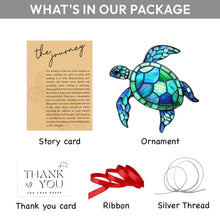 Load image into Gallery viewer, Sea Turtle Acrylic Suncatcher with Story Card