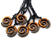 Load image into Gallery viewer, Maori Tribal Necklace for Men Women, Adjustable Black Rope Cord Necklace