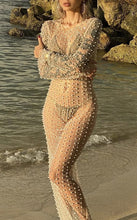 Load image into Gallery viewer, Sheer Mesh Beaded Naked Dress