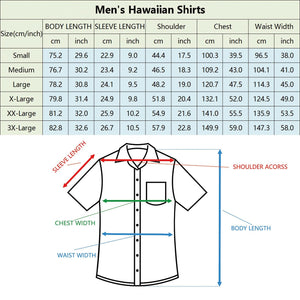 Casual Fit Tropical Shirts (up to 6XL)