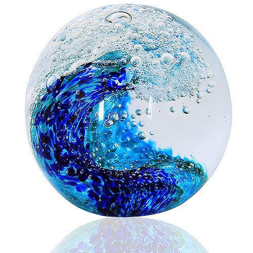Hand Blown Glass Figurines (Ocean Waves)