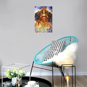 Pele Hawaiian Goddess of Fire And Volcanoes Canvas Art Wall Poster 24 x 36