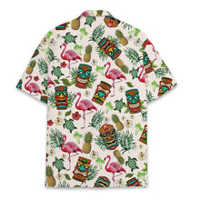 Load image into Gallery viewer, Tropical Tiki Button Down Short Sleeve Shirt (up to 5XL)