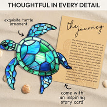 Load image into Gallery viewer, Sea Turtle Acrylic Suncatcher with Story Card