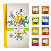 Load image into Gallery viewer, Premium Organic Tea Bag 80 Pack Sampler Designer Tin Book Gift Set 10 Per Flavor Assorted Variety Exotic Fruit Herbal Black And Green Teas Individually Wrapped (8 Flavors)