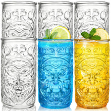 Load image into Gallery viewer, Set of 6 - 18 OZ Clear Tiki Glasses