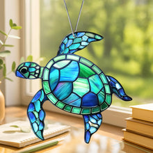 Load image into Gallery viewer, Sea Turtle Acrylic Suncatcher with Story Card
