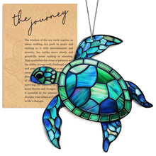 Load image into Gallery viewer, Sea Turtle Acrylic Suncatcher with Story Card
