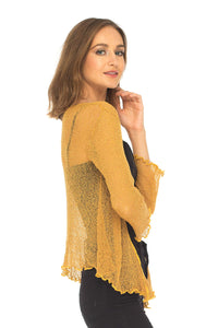 Sheer Knit Shrug in multiple Colors