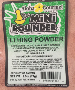 Aloha Gourmet Li Hing Powder 2.5 oz. bag