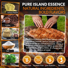 Load image into Gallery viewer, Hawaiian BBQ Rub Gift Set – Original, Smoky &amp; Spicy – 3 Pack